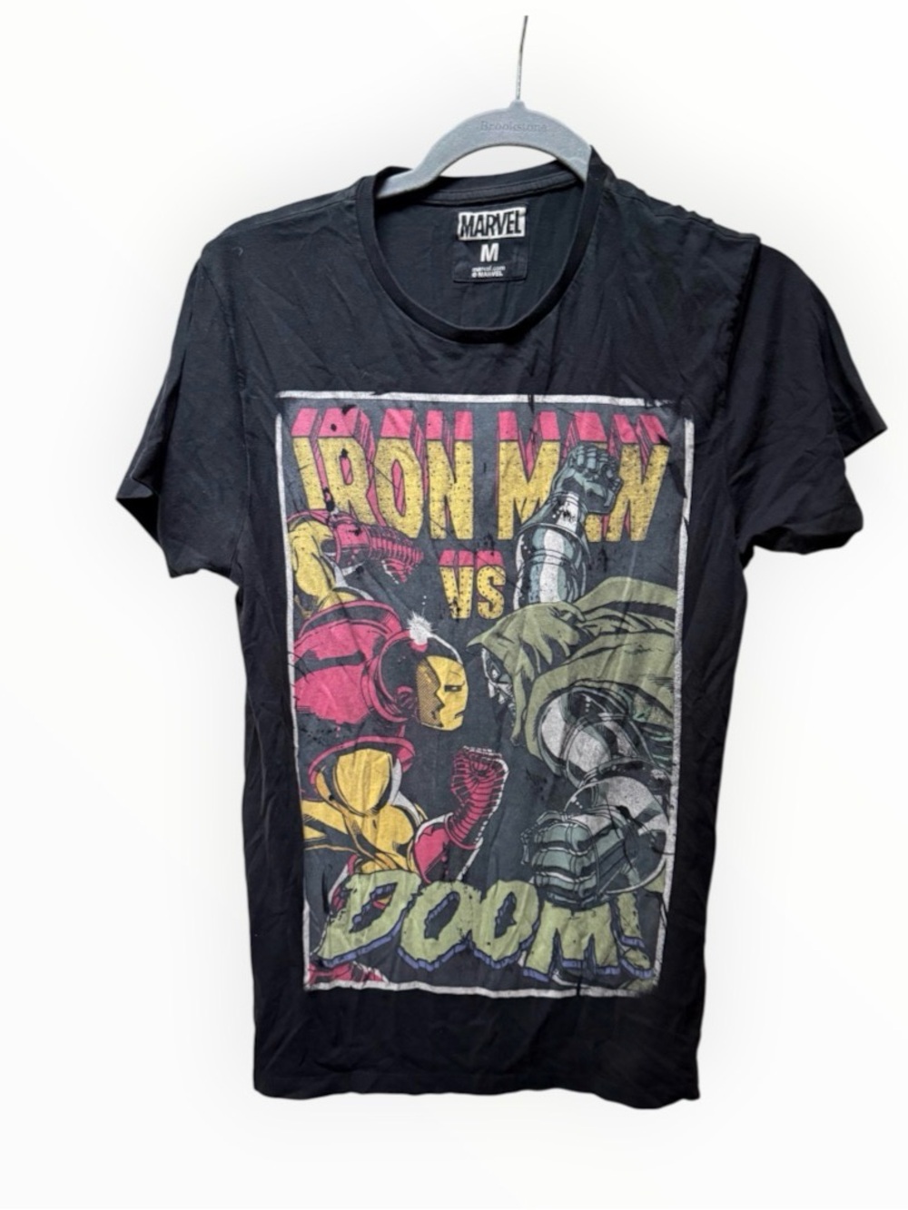 Marvel Iron Man vs Doom Graphic Tee - Black - medium